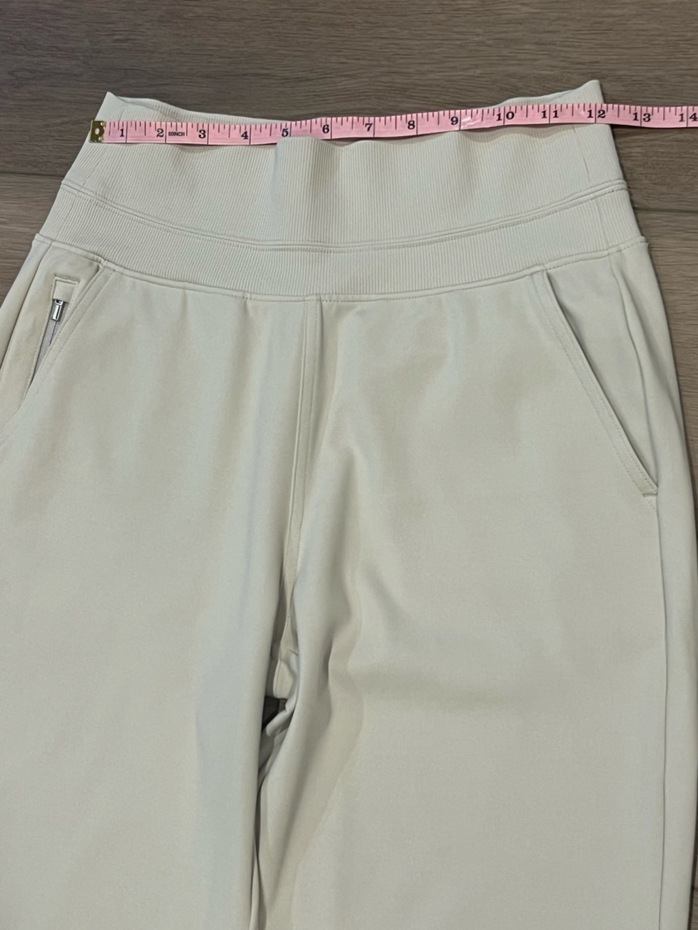 Athleta Venice Cream Flare Leg Performance Pants Size XS Side Slits - Picture 8 of 15